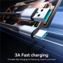 JOYROOM S-A28 Opleciony kabel do ładowania i transmisji danych - USB-A do USB-C - 2 m - czarny