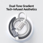 USAMS US-SJ757 Dwukolorowy Kabel do Ładowania i Transferu Danych w Oplocie - USB-C do Lightning - 1,2 m - Szaro-Biały