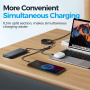 JOYROOM S-A21 Uniwersalny kabel ładujący 3w1 w oplocie - USB-A do USB-C / Lightning / micro USB - 1,2 m - czarny