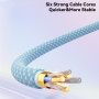 ESSAGER ES-X46 Opleciony kabel ładująco-transmisyjny - USB-C do Lightning - 2 m - czarny