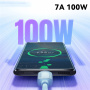 ESSAGER ES-X46 Opleciony kabel do ładowania i transmisji danych - USB-A do USB-C - 1 m - niebieski