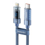 Kabel ładująco-transferowy Toocki TQ-X36 - USB-C do Lightning - 2 m - niebieski