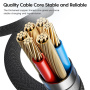 Kabel ładująco-transferowy Toocki TQ-X36 - USB-C do Lightning - 2 m - niebieski