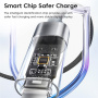 Kabel ładująco-transferowy Toocki TQ-X36 - USB-C do Lightning - 2 m - niebieski