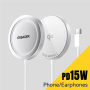 Ładowarka bezprzewodowa ESSAGER ES-WC11 Qi2 MagSafe do iPhone / AirPods - 15W - biała