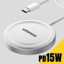 Ładowarka bezprzewodowa ESSAGER ES-WC11 Qi2 MagSafe do iPhone / AirPods - 15W - biała