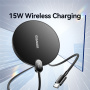 Ładowarka bezprzewodowa ESSAGER ES-WC15 z wyświetlaczem do iPhone - 15W - czarna