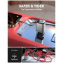 JOYROOM CCL05 zestaw ładowarki samochodowej z portami USB-C / USB-A i wysuwanym kablem Lightning oraz USB-C - 50W - 0,8 m - ciemnoszary