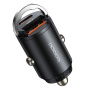 Toocki TQ-CC34A mini ładowarka samochodowa z portami USB-C / USB-A - 30W - czarna