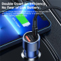 Ładowarka samochodowa Toocki TQ-CC03 z portami USB-C / USB-A - 63W - granatowa