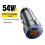 Ładowarka samochodowa ESSAGER ES-CC11 z portami USB-C / USB-A - 54W - szara