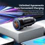 Ładowarka samochodowa ESSAGER ES-CC11 z portami USB-C / USB-A - 54W - szara