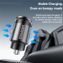 Mini ładowarka samochodowa ESSAGER ES-CC15 z portami USB-C / USB-A - 45W - ciemnoszara