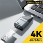 ESSAGER ES-OTG22 adapter wideo - HDMI na USB-C - ciemnoszary