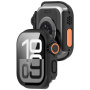 Etui zamykane w stylu Watch Ultra ze szkłem hartowanym do Apple Watch 46mm - czarne