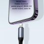Redukcja audio Yesido YAU37 - z 3,5 mm jack na Lightning - czarna
