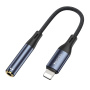 Redukcja audio Yesido YAU37 - z 3,5 mm jack na Lightning - czarna