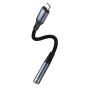 Redukcja audio Yesido YAU37 - z 3,5 mm jack na Lightning - czarna