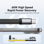 ESSAGER ES-YP25 Adapter 2w1 audio i ładowania - 3,5 mm jack / USB-C do USB-C - szary