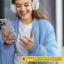 ESSAGER ES-YP25 Adapter 2w1 audio i ładowania - 3,5 mm jack / USB-C do USB-C - szary