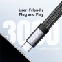 ESSAGER ES-YP25 Adapter 2w1 audio i ładowania - 3,5 mm jack / USB-C do USB-C - szary