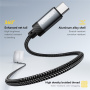 Kabel audio ESSAGER ES-YP22 - złącze 3,5 mm jack na USB-C - 1 m - czarny