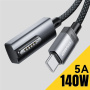 ESSAGER ES-X69 Opleciony kabel ładujący - USB-C do MagSafe 3 dla MacBook - 1 m - ciemnoszary