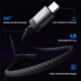 ESSAGER ES-X69 Opleciony kabel ładujący - USB-C do MagSafe 3 dla MacBook - 1 m - ciemnoszary