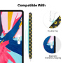 Silikonowe etui AhaStyle ze wzorem słoneczników do Apple Pencil 2. generacji / Pro - czarny