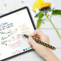 Silikonowe etui AhaStyle ze wzorem słoneczników do Apple Pencil 2. generacji / Pro - czarny