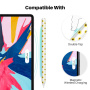 AhaStyle silikonowe etui ze wzorem słoneczników do Apple Pencil 2. generacji / Pro - biały