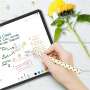 AhaStyle silikonowe etui ze wzorem słoneczników do Apple Pencil 2. generacji / Pro - biały