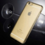 Luksusowe przezroczyste etui ochronne z kamyczkami w stylu diamentu dla Apple iPhone 6 Plus / 6S Plus -złote