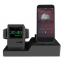 Stacja 3w1 do iPhone / Apple Watch / AirPods - czarna