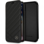Mercedes Oryginalny pokrowiec flip do iPhone SE (2020/2022) / 8 / 7 - czarny