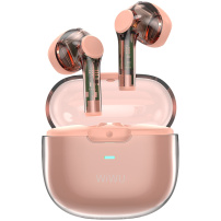 Bezprzewodowe słuchawki bluetooth Wiwu T12 - różowa