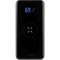 FIXED MagZen powerbank z ładowaniem Qi i MagSafe z portami USB-A / USB-C - 10000 mAh - czarna