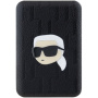 Karl Lagerfeld Power bank Karl Head z wytłoczonym wzorem MagSafe z portem USB-C - 5000 mAh - czarny