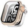 Etui zamykane w stylu Watch Ultra ze szkłem hartowanym do Apple Watch 42mm (Series 10 / 11) - złote