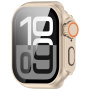 Etui zamykane w stylu Watch Ultra ze szkłem hartowanym do Apple Watch 42mm (Series 10 / 11) - złote