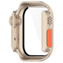Etui zamykane w stylu Watch Ultra ze szkłem hartowanym do Apple Watch 42mm (Series 10 / 11) - złote
