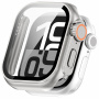 Etui zamykane w stylu Watch Ultra ze szkłem hartowanym do Apple Watch 42mm (Series 10 / 11) - srebrne