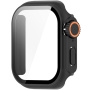 Etui zamykane w stylu Watch Ultra ze szkłem hartowanym do Apple Watch 46mm - czarne