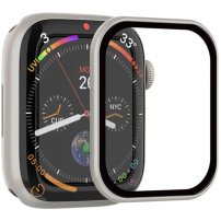 Szkło hartowane Rurihai z plastikową ramką do Apple Watch 42mm (Series 10 / 11) - starlight