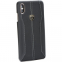 Lamborghini Huracan Oryginalne etui skórzane do iPhone XR - czarne