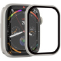 Szkło hartowane Rurihai z plastikową ramką do Apple Watch 40mm - starlight