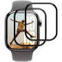 Szkło hartowane z czarną ramką do Apple Watch 46mm - 2 szt.