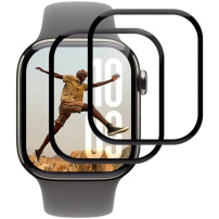 Szkło hartowane z czarną ramką do Apple Watch 46mm - 2 szt.