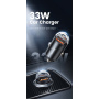 Toocki TQ-CC34A mini ładowarka samochodowa z portami USB-C / USB-A - 30W - czarna