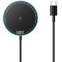ESSAGER ES-WC19 bezprzewodowa ładowarka MagSafe z podświetleniem do iPhone / AirPods - 15W - czarna